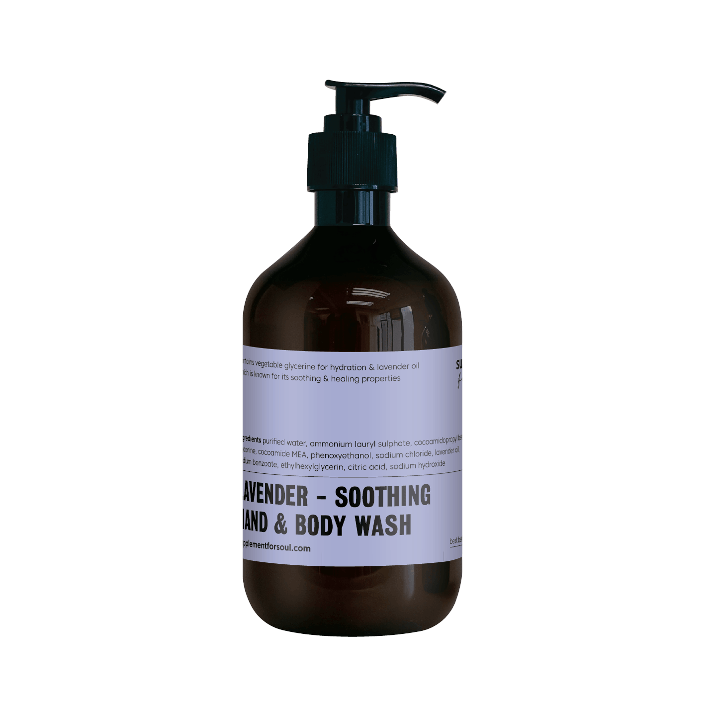 lavender - soothing hand & body wash - supplement for soul
